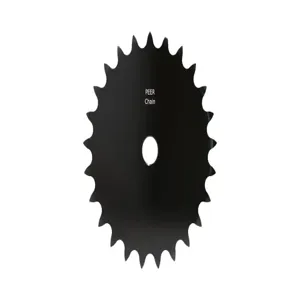 PEER CHAIN 43215 Sprocket, 3/4 Inch Size, Plain Bore, Hardened Teeth, Black Oxide | CL8DPU