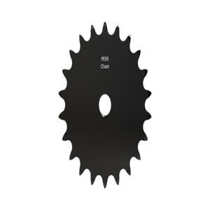 PEER CHAIN 43238 Sprocket, 3/4 Inch Size, Plain Bore, Hardened Teeth, Black Oxide | CL8FJV