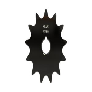 PEER CHAIN 43282 Sprocket, 1/2 Inch Size, Finished Bore, Hardened Teeth, Black Oxide | CL7ZUF