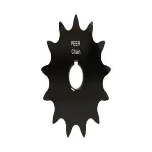 PEER CHAIN 43282 Sprocket, 1/2 Inch Size, Finished Bore, Hardened Teeth, Black Oxide | CL7ZUF