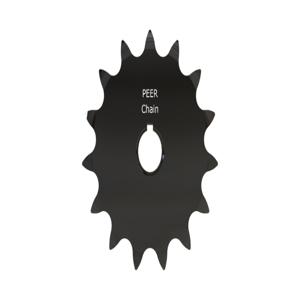 PEER CHAIN 43284 Sprocket, 1/2 Inch Size, Finished Bore, Hardened Teeth, Black Oxide | CL7ZUP