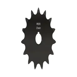 PEER CHAIN 43284 Sprocket, 1/2 Inch Size, Finished Bore, Hardened Teeth, Black Oxide | CL7ZUP