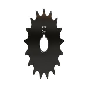 PEER CHAIN 43286 Sprocket, 1/2 Inch Size, Finished Bore, Hardened Teeth, Black Oxide | CL7ZUY