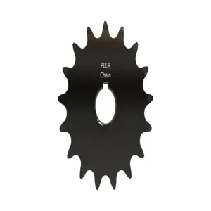 PEER CHAIN 43286 Sprocket, 1/2 Inch Size, Finished Bore, Hardened Teeth, Black Oxide | CL7ZUY