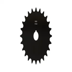 PEER CHAIN 43293 Sprocket, 1/2 Inch Size, Finished Bore, Hardened Teeth, Black Oxide | CL7ZWD