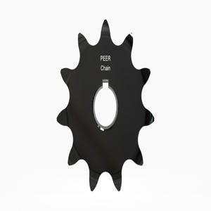 PEER CHAIN 43371 Sprocket, 1/2 Inch Size, Finished Bore, Hardened Teeth, Black Oxide | CL8BFX