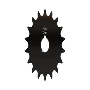 PEER CHAIN 43385 Sprocket, 5/8 Inch Size, Finished Bore, Hardened Teeth, Black Oxide | CL8BJG