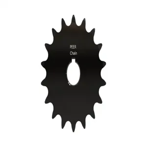 PEER CHAIN 43385 Sprocket, 5/8 Inch Size, Finished Bore, Hardened Teeth, Black Oxide | CL8BJG