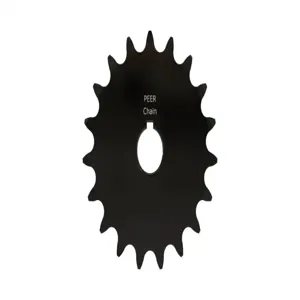 PEER CHAIN 43386 Sprocket, 5/8 Inch Size, Finished Bore, Hardened Teeth, Black Oxide | CL8BJR