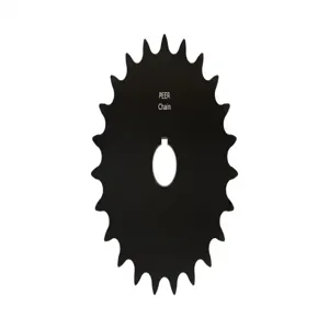 PEER CHAIN 43390 Sprocket, 5/8 Inch Size, Finished Bore, Hardened Teeth, Black Oxide | CL8BLF