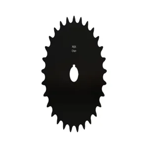 PEER CHAIN 43396 Sprocket, 5/8 Inch Size, Finished Bore, Hardened Teeth, Black Oxide | CL8BNL