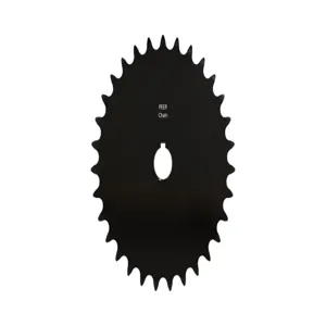 PEER CHAIN 43398 Sprocket, 5/8 Inch Size, Finished Bore, Hardened Teeth, Black Oxide | CL8BPB