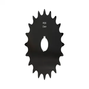 PEER CHAIN 43418 Sprocket, 3/4 Inch Size, Finished Bore, Hardened Teeth, Black Oxide | CL8BKA