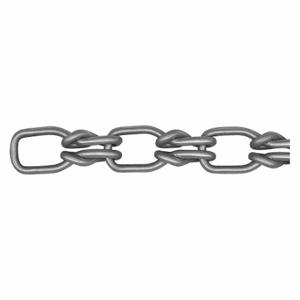 PEERLESS 250320201 Chain, Carbon Steel, 2 Inch Trade Size, 155 lb, Zinc Plated, 100 ft Length | CT7PBZ 48RR73