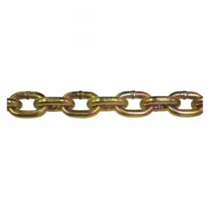 PEERLESS 5041553 Chain, Carbon Steel, 7/16 Inch Trade Size, 8750 Lb Working Load Limit, Gold Chromate | CT7PFT 48RN93