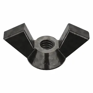 PEERLESS HARDWARE 0-8A-700A17- Wing Nut, Iron Zinc, 8-32 Thread Size, 1 Inch Wing Span, 10Pk | AE4RTE 5MMW7