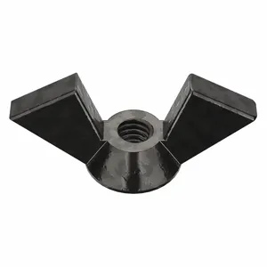 PEERLESS HARDWARE 0-8A-700AM7- Wing Nut, Iron, 8-32 Thread Size, 1 Inch Wing Span, 10Pk | AE4RTF 5MMW8