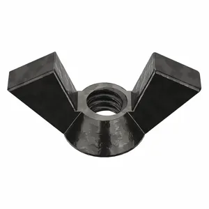 PEERLESS HARDWARE 0-CD-755BM7- Wing Nut, Iron, 1/4-20 Thread Size, 1-1/8 Inch Wing Span, 10Pk | AE4RUV 5MNA0