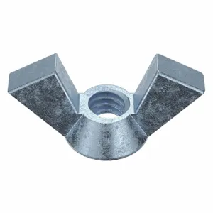 PEERLESS HARDWARE 0-CD-788A87- Wing Nut, Steel Zinc, 1/4-20 Thread Size, 1-7/8 Inch Wing Span, 10Pk | AE4RVN 5MNC7