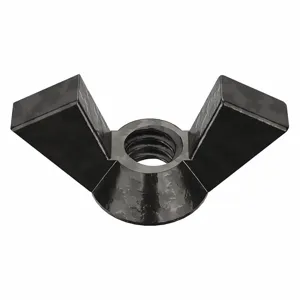 PEERLESS HARDWARE 0-CD-816AM7- Wing Nut, Iron, 1/4-20 Thread Size, 3 Inch Wing Span, 10Pk | AE4RWA 5MND8