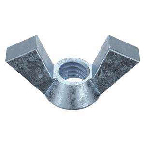PEERLESS HARDWARE 0-DE-805A87- Wing Nut, Steel Zinc, 5/16-18 Thread Size, 2-1/2 Inch Wing Span, 10Pk | AE4RVV 5MND3