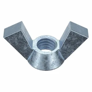 PEERLESS HARDWARE 0-EF-805E87- Wing Nut, Steel Zinc, 3/8-16 Thread Size, 2-1/2 Inch Wing Span, 10Pk | AE4RVX 5MND5