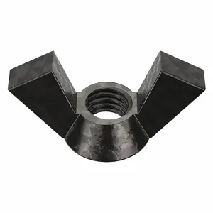 PEERLESS HARDWARE 0-GH-819AM7- Wing Nut, Iron, 1/2-13 Thread Size, 3 Inch Wing Span, 10Pk | AE4RWJ 5MNE6