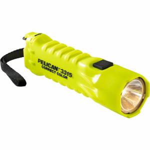 PELICAN 033150-0160-245 Safety-Rated Flashlight, 160 Lm Max. Brightness, 19 Hr Run Time At Max. Brightness, Yellow | CT7PMX 54XR50