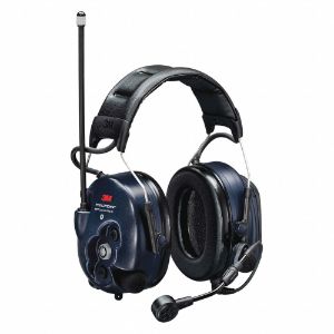 PELTOR MT73H7A4D10-NA Kommunikations-Headset mit zwei Ohren über dem Kopf, 28 dB Geräuschreduzierung, blau | CE9CVX 406W26