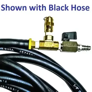 PETERSEN PRODUCTS 162-2038-50161 Hose, Lift Bag, With Shutoff/Relief Valve, 16 Feet Length, 150 Psi, Black | CF3BNQ