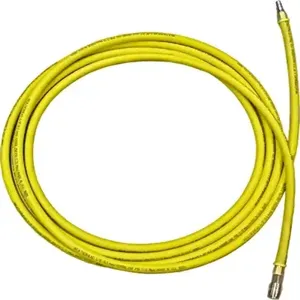 PETERSEN PRODUCTS 162-2038-80351 Hose With Safety Coupler, Inflation, 35 Feet Length, Nytrile, Yellow | CF3BPM