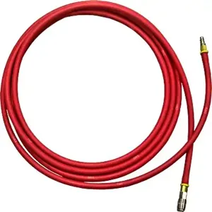 PETERSEN PRODUCTS 162-2038-90352 Hose With Safety Coupler, Inflation, 35 Feet Length, Nytrile, Red | CF3BPX