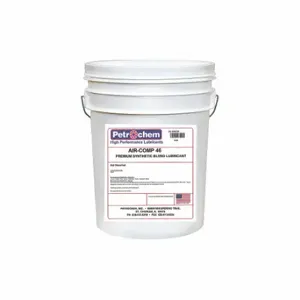 PETROCHEM AIR-COMP 46-005 Compressor Oil, 5 Gal, Pail, 15 Sae Grade, 46 Iso Viscosity Grade, 97 Viscosity Index | CT7QCF 45VG01