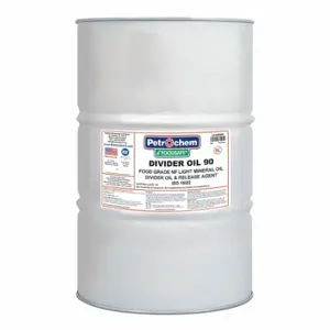 PETROCHEM DIVIDER OIL 90-055 Gear Oil, Mineral, Sae Grade 5W, 55 Gal, Drum, H1 Food Grade | CT7QDQ 45VG45