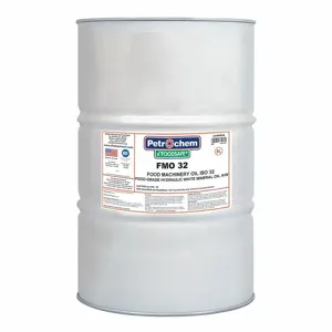 PETROCHEM FMO 32-055 Hydraulic Oil, Mineral, 55 Gal, Drum, Iso Viscosity Grade 32, H1 Food Grade, Sae Grade 10W | CT7QHH 45VG16