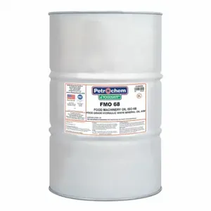 PETROCHEM FMO 68-055 Hydraulic Oil, Mineral, 55 Gal, Drum, Iso Viscosity Grade 68, H1 Food Grade, Sae Grade 20 | CT7QGM 45VG18