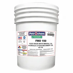 PETROCHEM FOODSAFE FMO 150-005 Gear Oil, Mineral, Sae Grade 40, 5 Gal, Pail, H1 Food Grade | CT7QFE 40P273