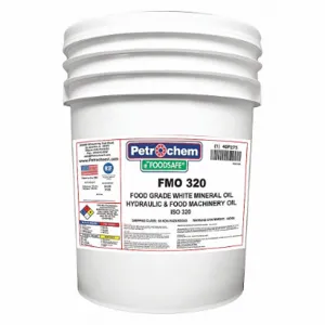 PETROCHEM FOODSAFE FMO 320-005 Gear Oil, Mineral, Sae Grade 60, 5 Gal, Pail, H1 Food Grade | CT7QDR 40P275