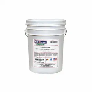 PETROCHEM FOODSAFE HYDRAULIC FG-46-005 Hydraulic Oil, Semi-Synthetic, 5 Gal, Pail, Iso Viscosity Grade 46, H1 Food Grade | CT7QGU 3NLL3