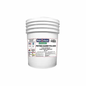 PETROCHEM FOODSAFE PETRO-GARD FG-220-005 Chain and Wire Rope Lubricants, -25 Deg to 600 Deg F, H1 Food Grade, No Additives, 40 lb | CT7QHY 40P251