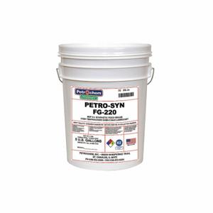 PETROCHEM FOODSAFE PETRO-SYN FG-220 Chain and Wire Rope Lubricant, -4 Deg to 625 Deg F, H1 Food Grade, No Additives, 5 Gallon | CT7QHT 3NLJ9