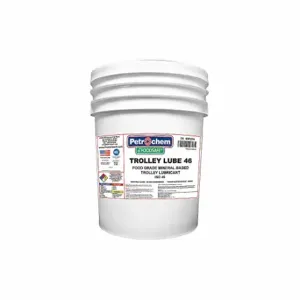 PETROCHEM FOODSAFE TROLLEY LUBE 46-005 Trolley Lubricant, -54 Deg to 475 Deg F, H1 Food Grade, No Additives, 5 gal, Pail | CT7QKK 40P254