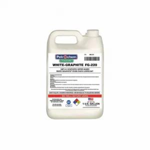 PETROCHEM FOODSAFE WHITE-GRAPHITE FG-220 Chain and Wire Rope Lubricants, -4 Deg to 600 Deg F, H1 Food Grade, White Graphite, 8 lb | CT7QJH 3NLK3