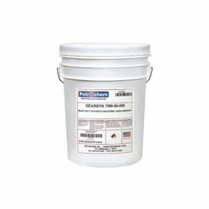 PETROCHEM GEARSYN 75W-90-005 Gear Oil, Synthetic, Sae Grade 75W, 5 Gal, Pail | CT7QFB 40P256