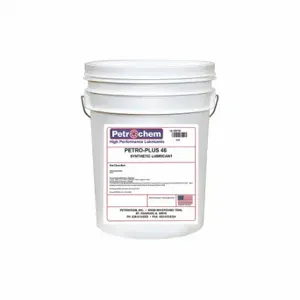 PETROCHEM PETRO-PLUS 46-005 Compressor Oil, 5 Gal, Pail, 15 Sae Grade, 46 Iso Viscosity Grade, 126 Viscosity Index | CT7QCC 45VF98