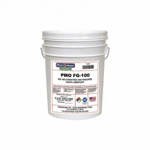 PETROCHEM PMO FG-100-05 Chain and Wire Rope Lubricants, -24 Deg to 400 Deg F, H1 Food Grade, No Additives, 40 lb | CT7QHV 6HXJ4