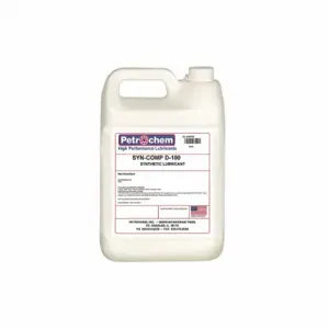 PETROCHEM SYN-COMP D-100-001 Compressor Oil, 1 Gal, Jug, 30 Sae Grade, 100 Iso Viscosity Grade, 94 Viscosity Index | CT7QBW 45VF71