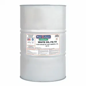 PETROCHEM WO FG-10-055 Hydraulic Oil, Mineral, 55 Gal, Drum, Iso Viscosity Grade 10, H1 Food Grade, Sae Grade 5W | CT7QGD 45VG12