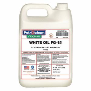 PETROCHEM WO FG-15-001 Hydrauliköl, mineralisch, 1 Gal, Krug, Iso-Viskositätsklasse 15, H1-Lebensmittelqualität, Sae-Klasse 5W | CT7QFL 45VF50