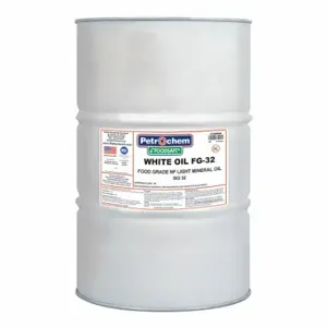 PETROCHEM WO FG-32-055 Hydraulic Oil, Mineral, 55 Gal, Drum, Iso Viscosity Grade 32, H1 Food Grade, Sae Grade 10W | CT7QGH 45VG46